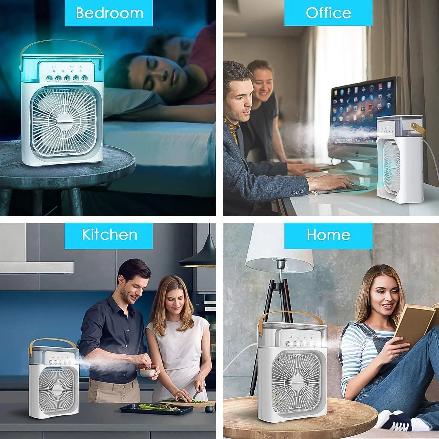 Mini Air Cooler Fan – Portable AC with Mist & LED | Rs 899 + Free Shipping